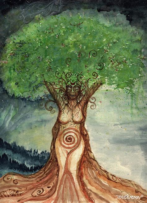 Mother Gaia Painting By Terra Sundman Fine Art America