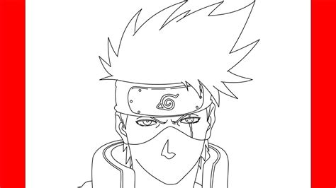 Kakashi Hatake From Naruto Coloring Page Easy Drawing Guides Porn Sex