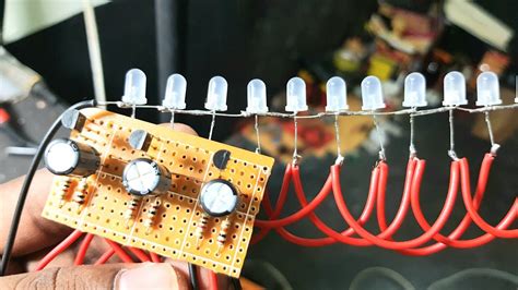 How To Make Running Led Chaser 12 Led Flasher With Bc547