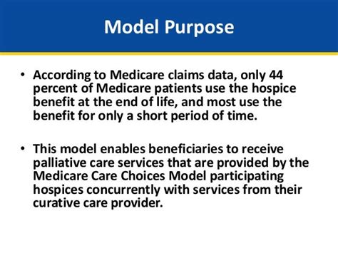 Webinar Medicare Care Choices Model Introduction