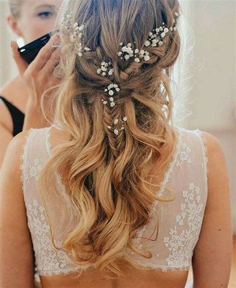 For a stunning bridesmaid hairstyle, combine a headband braid with curly hair. 10 Pretty Braided Hairstyles for Wedding - Wedding Hair ...