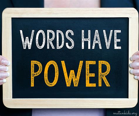 The Power Of Our Words Parashat Tazria Matan