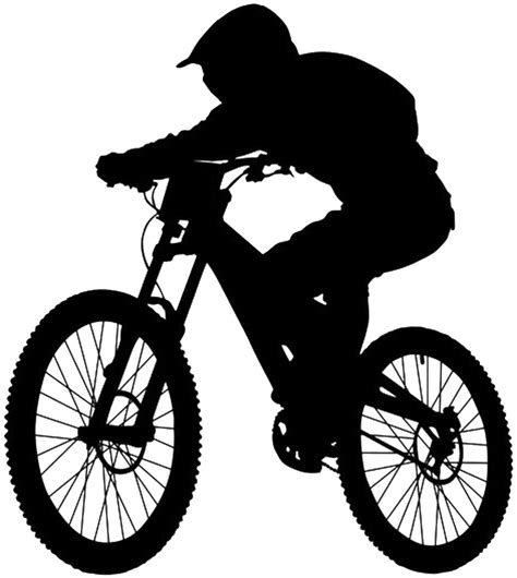 Silhouette Mountain Bike Png Png All