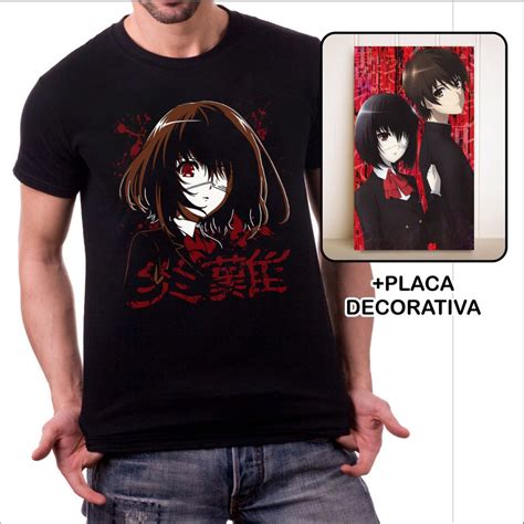 Camiseta Camisa Anime Another Mei Misaki Mini Placa Shopee Brasil