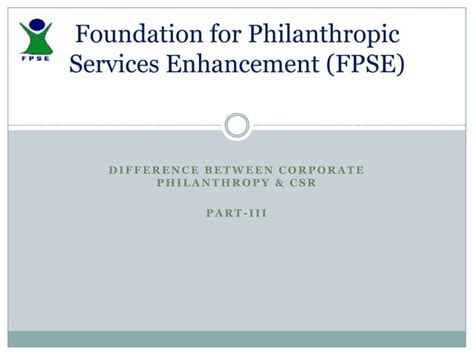 Difference Between Csr And Corporate Philanthropy Ppt