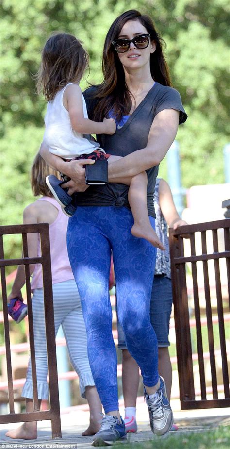 Megan Fox Dotes Over Son Noah On Playdate At The Park Daily Mail Online