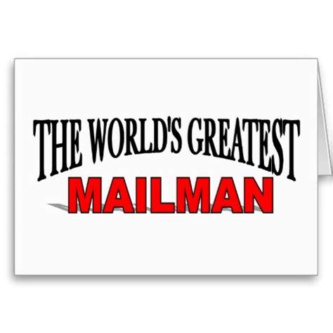 The Worlds Greatest Mailman Card Zazzle Mailman World Cards