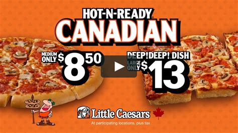 Little Caesar's Hot-N-Ready Canadian pizza on Vimeo