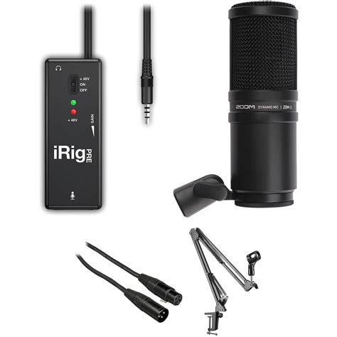 Ik Multimedia Irig Pre Microphone Interface Kit With Podcast Mic