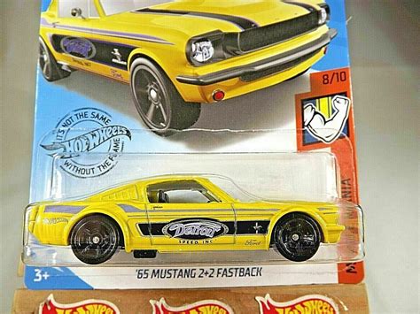 Hot Wheels Muscle Mania Mustang Fastback Yellow W