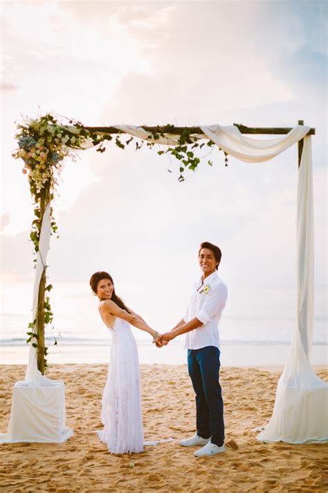 The Sunset Ceremony In This Aleenta Resort Wedding Is What