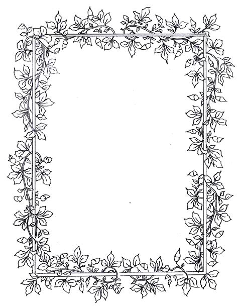 We've put together a set of nine of our favorite floral illustrations to help reduce some stress and find serenity within your day. N 02 (M) | Book of shadows, Drawing frames, Flower printable