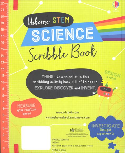 Science Scribble Book Stem Scribble Books Edc Usborne 9780794544195