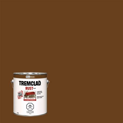 Tremclad Oil Based Rust Paint In Gloss Brown 378 L The Home Depot