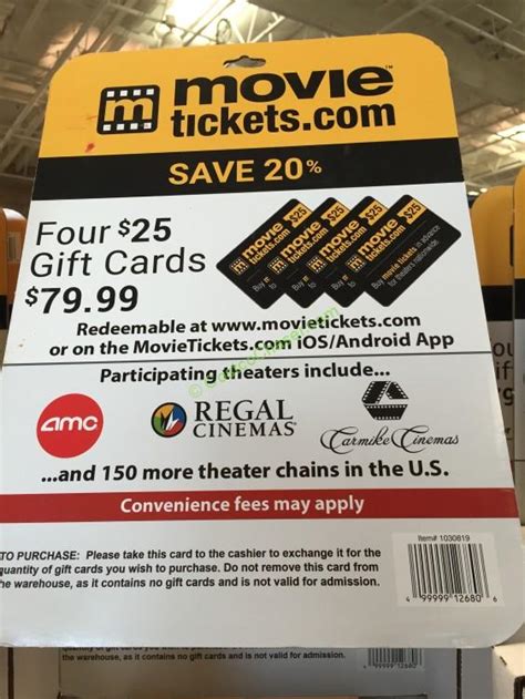We did not find results for: Movietickets.com 4 $25 Gift Cards - CostcoChaser