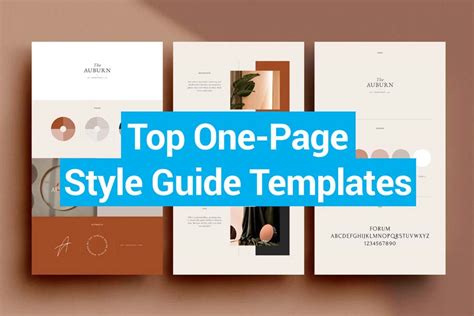 One Page Style Guide Template