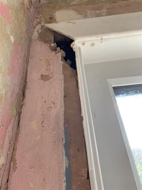Walls How To Fill 5 Inch Deep Gap Above And Below Window On Internal