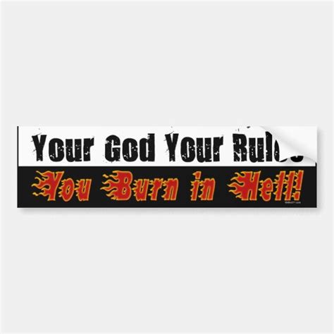 Your God Bumper Sticker Zazzle Com