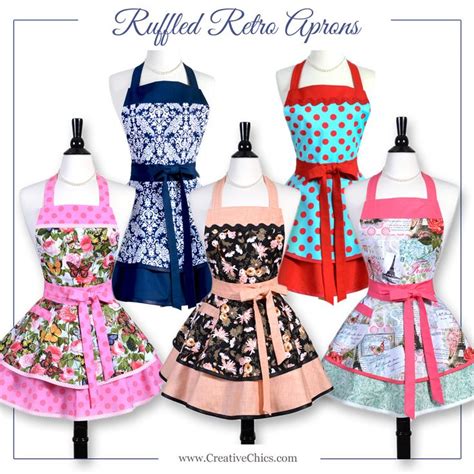 Retro Kitchen Aprons Inspired By The 50s Flirty Pinup Style Easily