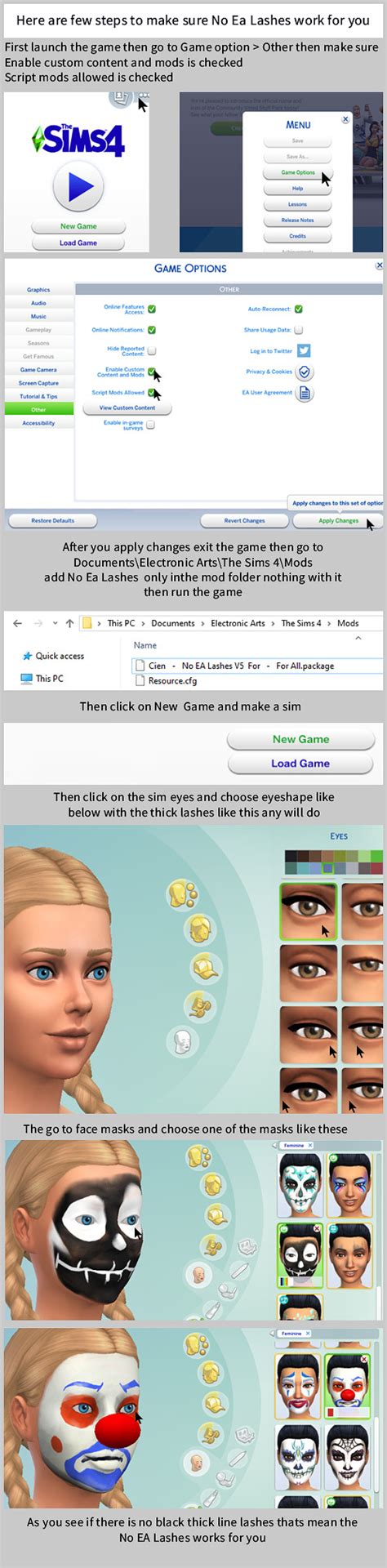 Sims 4 No Eyelash Mod Networktoo