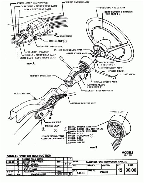 Steering Column Wiring Diagram