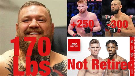 HUGE MMA NEWS McGregor Moves To 170Lbs Holland Vs Thompson 5 Rounds