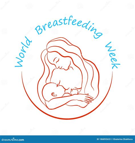 Logo For World Breastfeeding Week Stock Vector Illustration Of Mother World 186892633