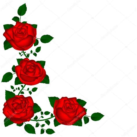 Vine Of Red Roses Stock Vector By ©pavlentii 105965960