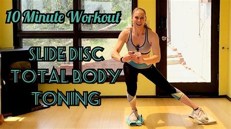 10 Min Total Body Toning Circuit Workout Video Slide Discs YouTube