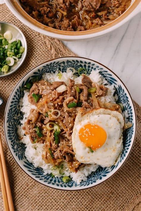 Asian Japanese Cuisine Gyudon Beef And Rice Bowl This Delicious