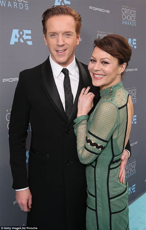 Damian Lewis Wife Helen Mccrory Opts For Green Gown At Critics Choice