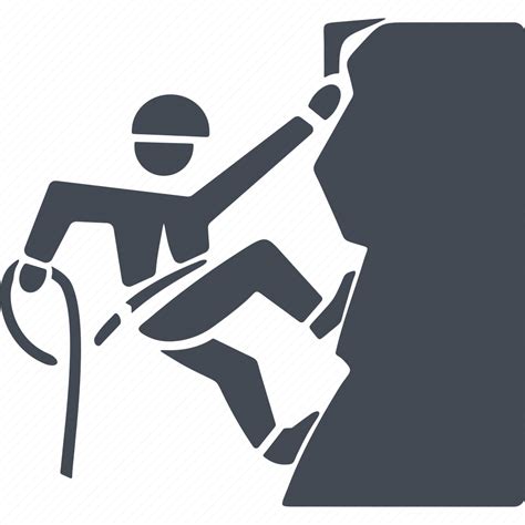 Rock Climbing Climber Climb Mountain Rock Icon Download On Iconfinder