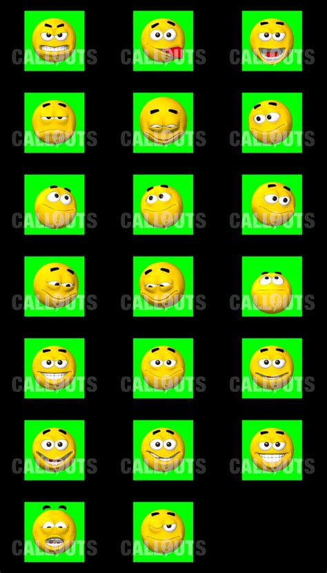 New Emoticonsmiley Video And Graphics Assets Callouts Creative Assets