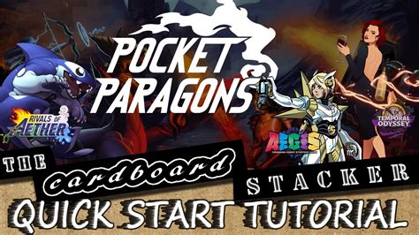How To Play Pocket Paragons Quick Start Tutorial The Cardboard