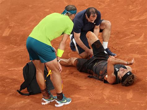 French Open Nadal Progresses To Final As Zverev Retired Injured Code