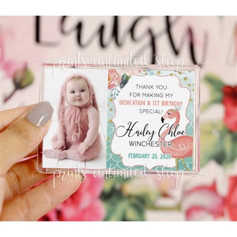 Cod Baby Ref Magnet Acrylic Christening Birthday Baptism Souvenir