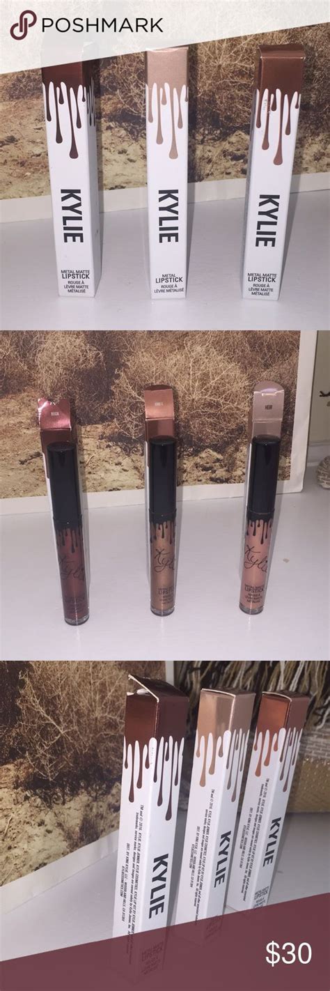 Authentic Kylie Cosmetics Metal Matte Lipstick Set Matte Lipstick Set