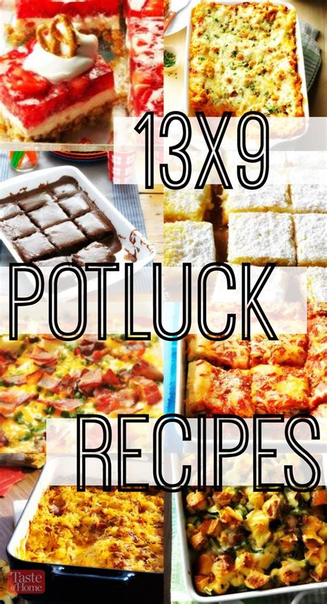 33 Potluck Recipes For Your 13x9 Pan Potluck Recipes Easy Potluck