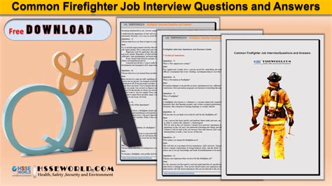 Firefighter Job Interview Questions And Answers Hsse World