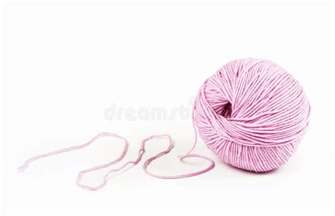 Ball Of Yarn Stock Photo Image Of Material Pink Needlework 31111976