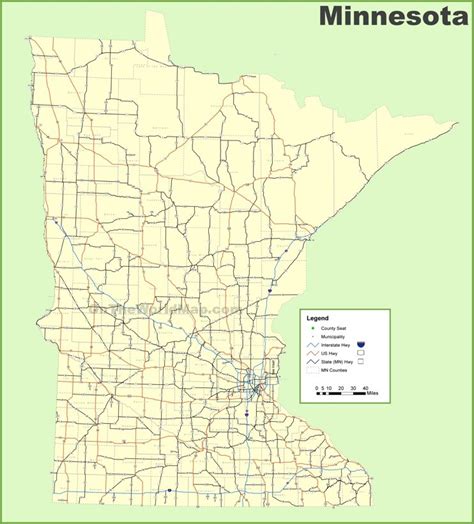 Minnesota Road Map