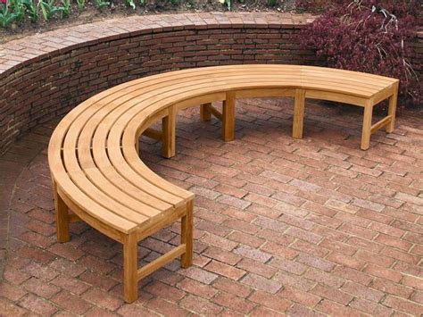 Curved Backless Bench Fsc® Certified Curved Outdoor Benches Curved Bench Teak Garden Bench