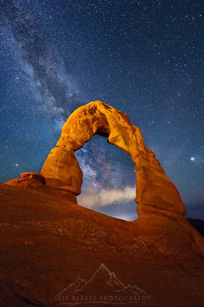 Jeff Berkes Photography Nightscapes Delicate Arch At Night