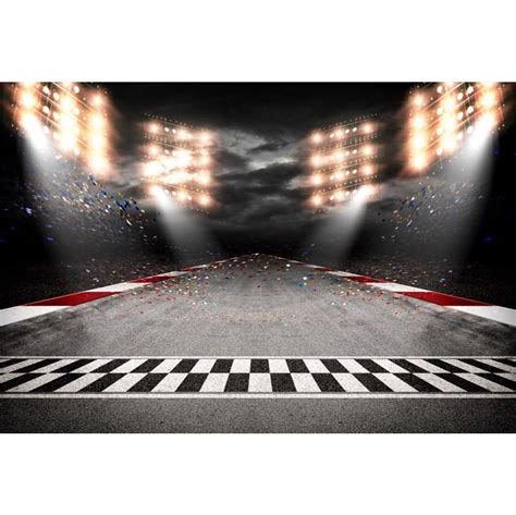 Buy Csfoto 5x3ft Finish Line Race Track Backdrops For Photography Car