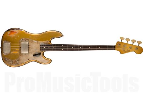 Fender Custom Shop 59 P Bass Heavy Relic With Gold Hardware