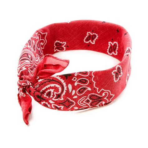 Red Paisley Bandana Headwrap Claires Us