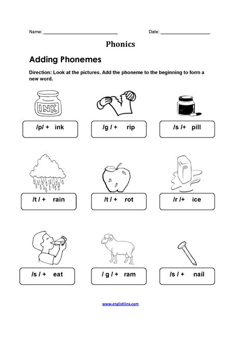Englishlinx Phonics Worksheets Short A Printable Worksheets Lexia