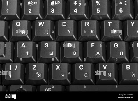 Electronic Collection Detail Black Computer Keyboard With Russian