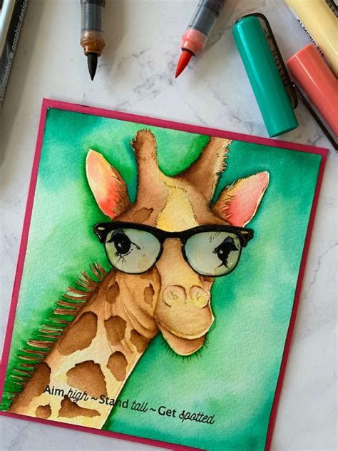 Pin By Gayle Matson On Giraffe Stamp Crafts Clear Stamps Card Kit