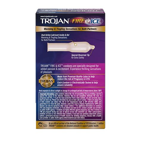 Trojan Pleasures Fire And Ice Condoms Shop Mq™